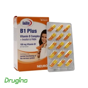 تصویر قرص ب1 پلاس یوروویتال بسته 60 عددی | مکمل ویتامین B1 برای تقویت عملکرد سیستم عصبی و افزایش انرژی