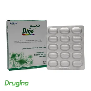 قرص دینو نیچرز اُنلی بسته ۳۰ عددی برای بهبود سلامت و عملکرد سیستم عصبی و پیشگیری از آسیب به اعصاب