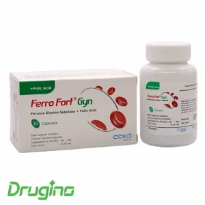 alt: کپسول فروفورت دئودنال عبیدی بسته ۳۰ عددی | مکمل آهن حاوی فروس گلیسین سولفات و اسید فولیک برای رفع کم‌خونی و افزایش انرژی بدن