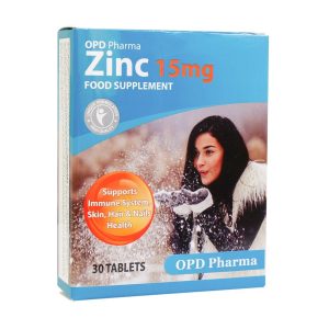 زینک 15 میلی گرم او پی دی فارما | Zinc 15 mg OPD Pharma