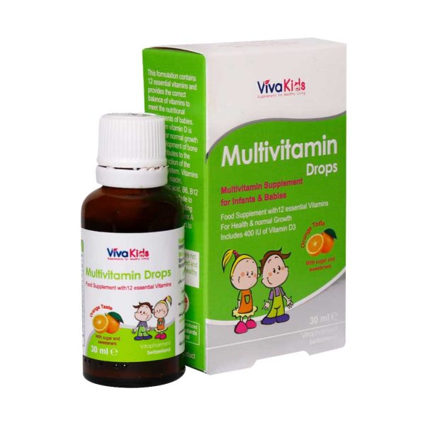 مولتی ویتامین مخصوص کودکان ویواکیدز | Multivitamin Drops For Babies - تصویر 1