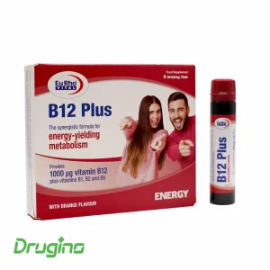 ویال خوراکی ویتامین B12 پلاس یوروویتال بسته 6 عددی؛ مکمل انرژی‌زا حاوی ویتامین‌های گروه B برای حمایت از متابولیسم و افزایش سطح انرژی