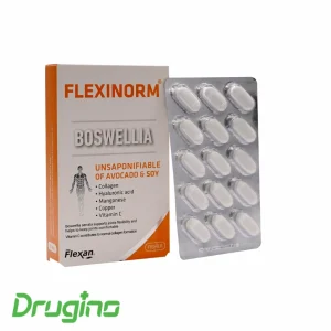 قرص فلکسی نورم فیشر فلکسان 30 عددی؛ مکمل تخصصی مفاصل حاوی بوسولیا، کلاژن، اسید هیالورونیک و ویتامین C برای کاهش التهاب و بهبود انعطاف و سلامت مفاصل