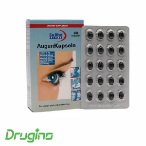 "کپسول چشم اوژن یوروویتال ۶۰ عددی – حاوی لوتئین، ویتامین‌ها و زینک برای تقویت بینایی و حفاظت از سلامت چشم‌ها"