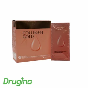 "ساشه کلاژن گلد آدریان بسته ۲۰ عددی – حاوی کلاژن هیدرولیزه، ویتامین C و هیالورونیک اسید برای افزایش شادابی، آبرسانی و جوانسازی پوست"