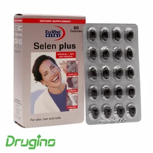 قرص سلن پلاس یوروویتال 60 عددی؛ مکمل حاوی سلنیوم، زینک و ویتامین‌ها برای حفظ سلامت پوست، مو و ناخن و تقویت سیستم آنتی‌اکسیدانی بدن