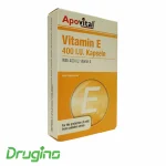 کپسول ژلاتینی نرم ویتامین ای 400 آپوویتال بسته 40 عددی - تصویر 2