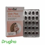 کپسول زینک پلاس آپوویتال 40 عددی؛ مکمل تقویت پوست، مو و ناخن حاوی ۱۰ میلیگرم زینک و ویتامینهای گروه B برای حمایت از سیستم ایمنی و سلامت عمومی بدن